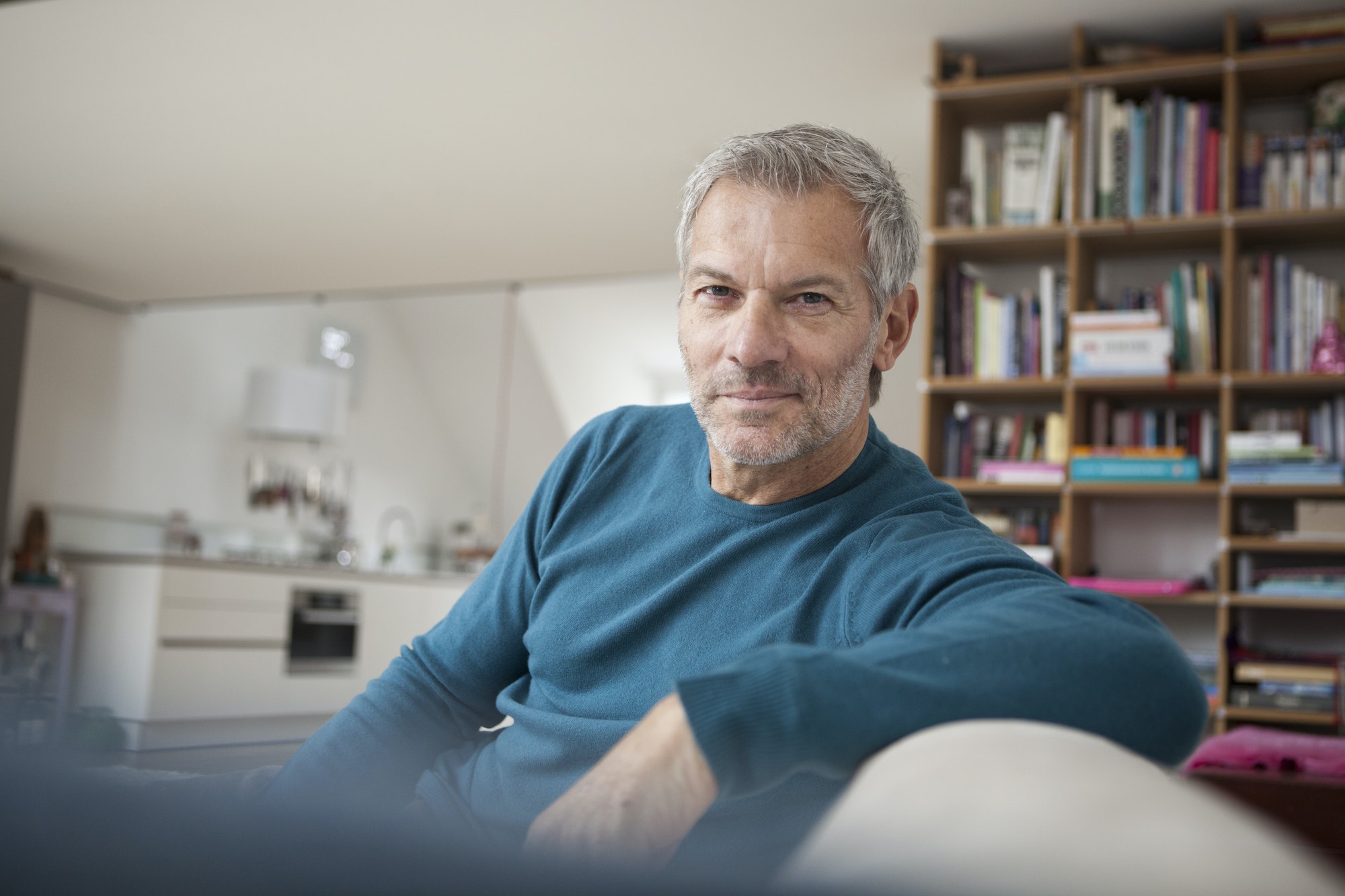 Portrait of relaxed man at home